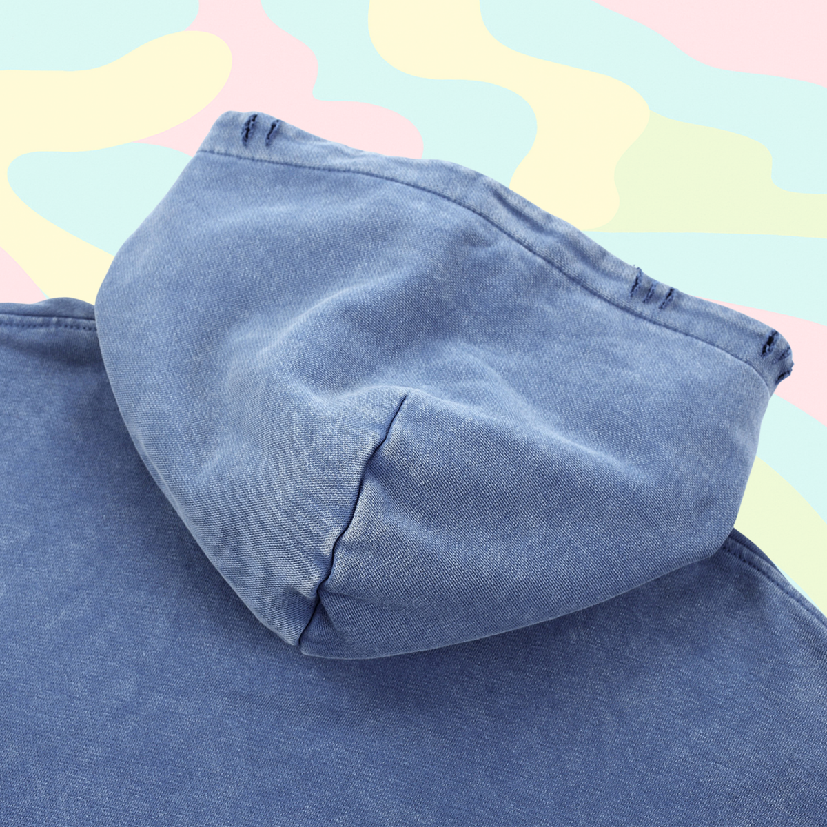 Cookie Trip Distressed Oversized Cotton Hoodie