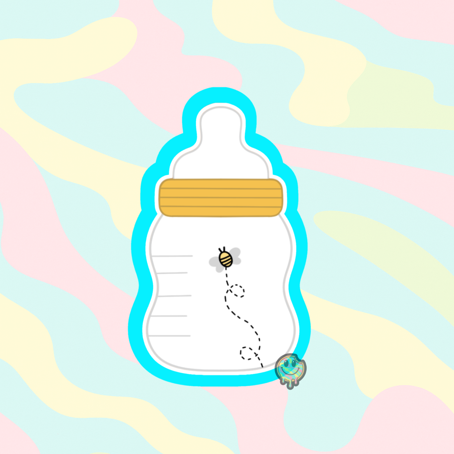 Wavy Baby Bottle Cookie Cutter