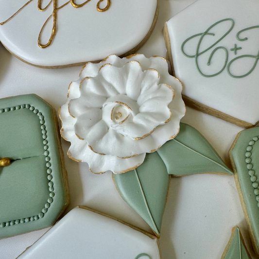 One-Sided Flower Spray Cookie Cutter