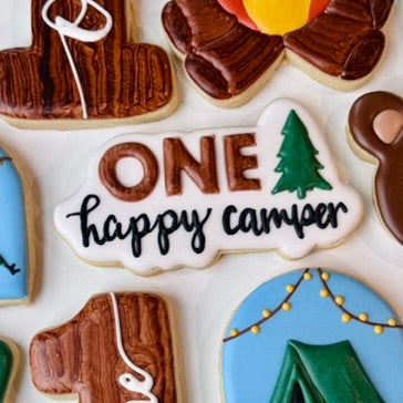 One Happy Camper Plaque Cookie Cutter