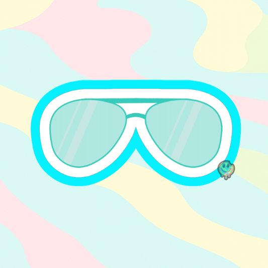 Aviator Sunglasses Cookie Cutter