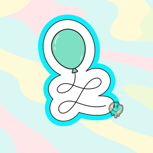Balloon Swirl Plaque Cookie Cutter