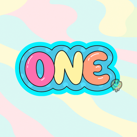Bubble One Plaque Cookie Cutter