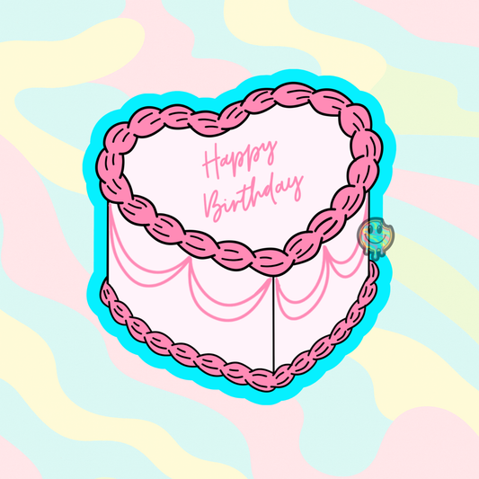 Vintage Heart Cake Cookie Cutter