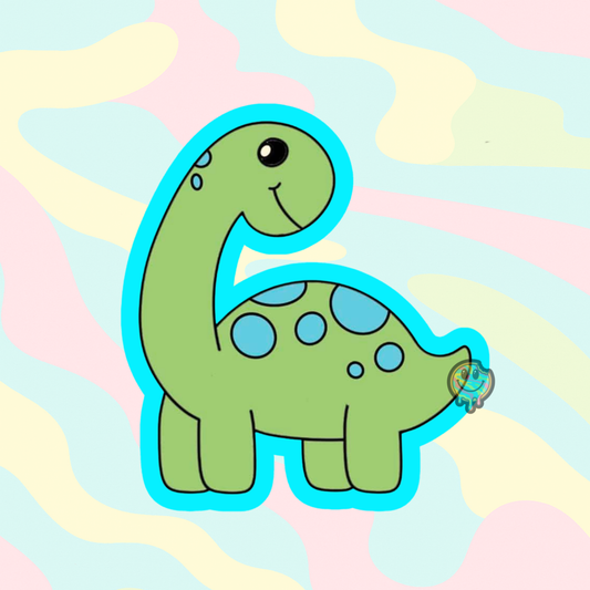Cartoon Long Neck Dinosaur Cookie Cutter