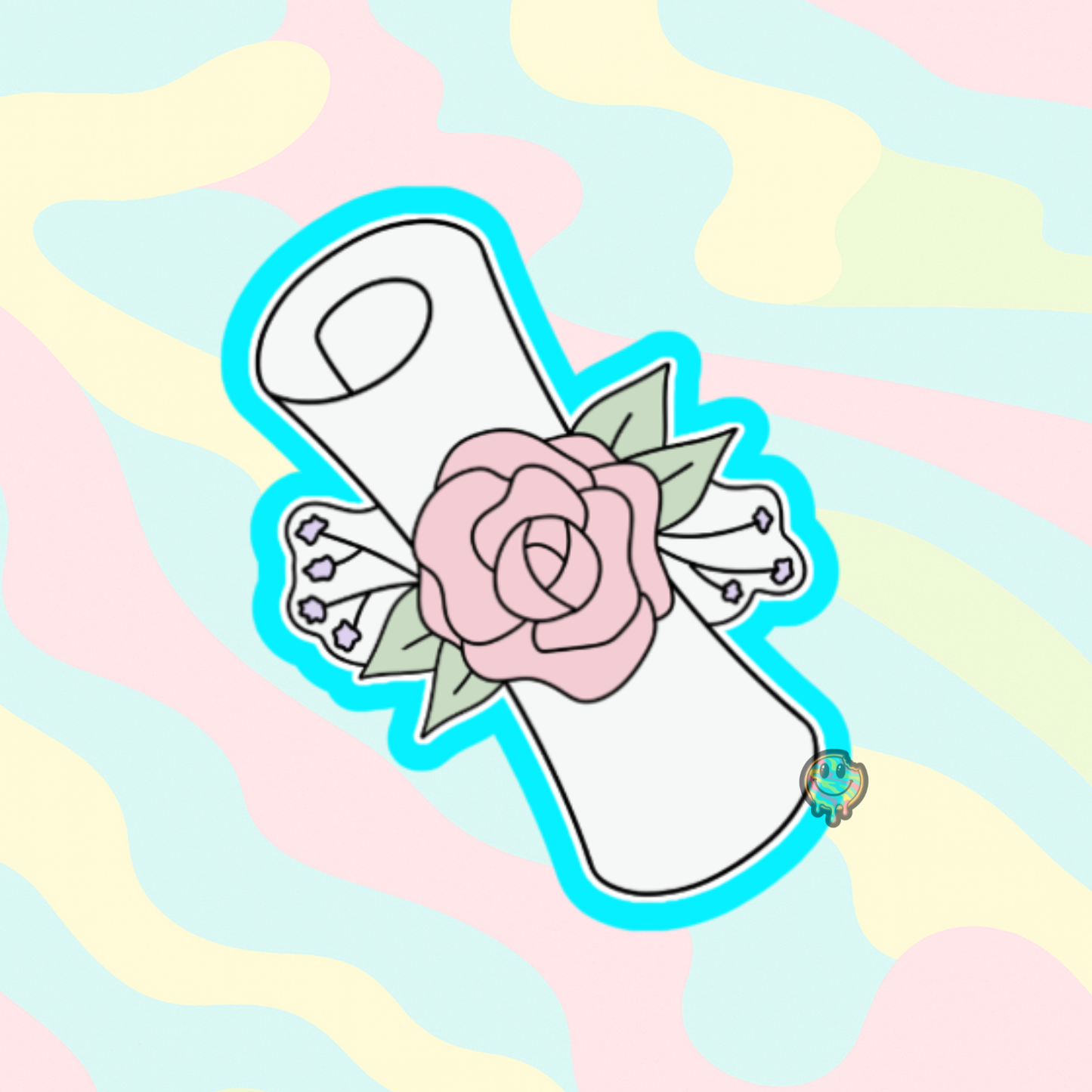 Floral Diploma Cookie Cutter