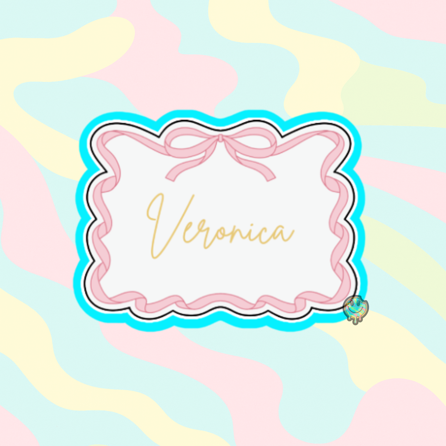 Ribbon Frame Rectangle Plaque Cookie Cutter