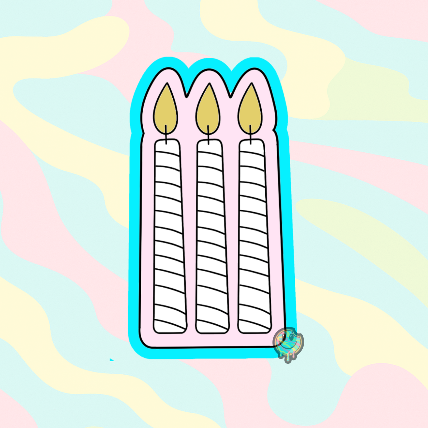 Birthday Candles Cookie Cutter